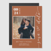 Moderne handgeschreven foto slaat de datum Terraco (Voorkant / Achterkant)