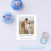 Moderne, handgeschreven foto slaat de uitnodiging flyer (Enkel)