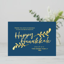 Moderne handgeschreven gelukkige 3 foto Hanukkah