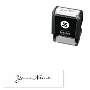 Moderne handgeschreven handtekening stijlvol schri zelfinktende stempel