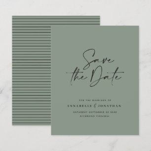 Moderne handgeschreven huwelijksaankondiging typog