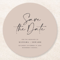 Moderne handgeschreven huwelijksaankondiging typog