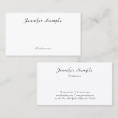 Moderne, handgeschreven naam Eenvoudige profession Visitekaartje (Voorkant / Achterkant)