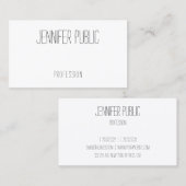 Moderne handgeschreven persoonlijke, eenvoudige Sj Visitekaartje (Voorkant / Achterkant)