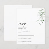 Moderne handgeschreven RSVP-kaart (Voorkant / Achterkant)