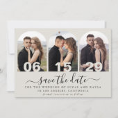 Moderne Handgeschreven Script Arch Photo Sla de da Kaart (Voorkant)