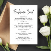 Moderne handgeschreven script bruiloft behuizing K Kaart