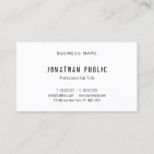 Moderne handgeschreven script elegant eenvoudig bo visitekaartje (Voorkant)