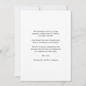 Moderne handgeschreven script foto-bruiloft aankondiging (Achterkant)