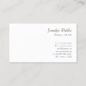 Moderne handgeschreven script, minimale Sjabloon Visitekaartje (Achterkant)