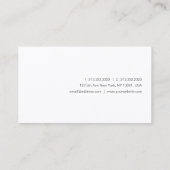 Moderne handgeschreven Script Name Simple Sjabloon Visitekaartje (Achterkant)