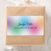 Moderne handgeschreven Sjabloon elegante regenboog Etiket (Insitu)