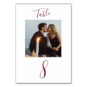 Moderne handgeschreven SWIFT-code foto-tabel Kaart (Voorkant)