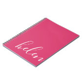 Moderne handgeschreven typografie Script Naam in R Notitieboek (Linkerzijde)