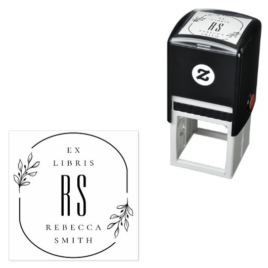 Moderne, handgetekende bladzijden Ex Libris - Aang Zelfinktende Stempel (In situ)