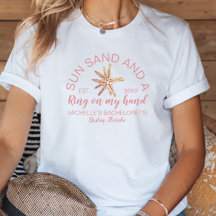 Moderne Handgetekende Bruid voor een Bachelorette- Tri-Blend Shirt