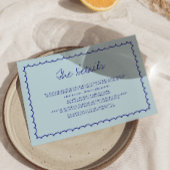 Moderne handgetekende bruiloft RSVP kaartje