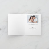 Moderne handlettering aangepaste Baby shower foto Bedankkaart (Binnen)