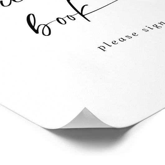 Moderne handmatige handmatige scripts voor gastboe poster (Hoek)