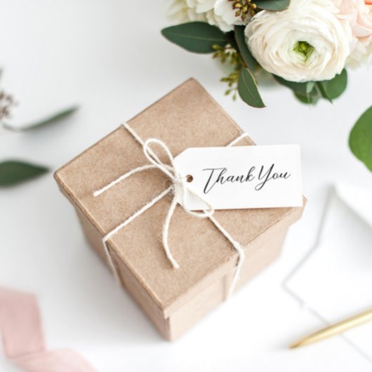 Moderne handschrift Dank u script Rubberstempel