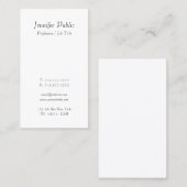 Moderne handschrift script elegant eenvoudig ontwe visitekaartje (Voorkant / Achterkant)