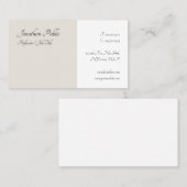 Moderne handschriftenminimalist visitekaartje (Voorkant / Achterkant)