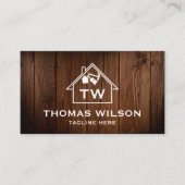 Moderne handyman Carpenter Tools Busin Visitekaartje (Voorkant)