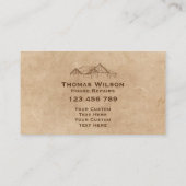 Moderne handyman Carpenter Tools Craft Visitekaartje (Achterkant)