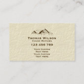 Moderne handyman Carpenter Tools Wood Visitekaartje (Achterkant)