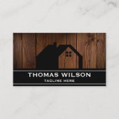 Moderne handyman Carpenter Tools Wood Visitekaartje (Voorkant)