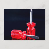 Moderne Handyman Schroevendraaiers Tool Print Briefkaart (Voorkant)