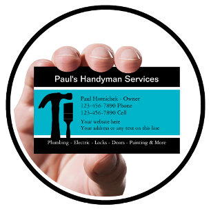 Moderne Handyman Visitekaartjes