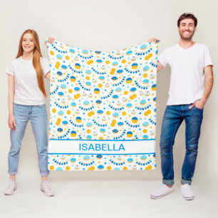 Moderne Hanukkah Persoonlijke Fleece Deken