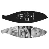 Moderne Happy 1st Fathers Day Photo Collage Basketbal (Panelen)