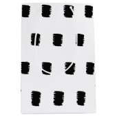 Moderne Happy Birthday Gift Bag Medium Cadeauzakje (Voorkant)