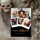 Moderne Happy Halloween-fotokaart