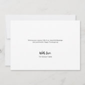 Moderne Happy Thanksgiving aangepaste foto val bla Kaart (Achterkant)