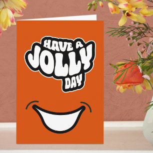 Moderne Happy (Verjaardag)Day Text Gevouwen Wenska Kaart
