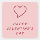 Moderne Hart-Icoon Sticker voor Valentijnsdag - Ro (Voorkant)