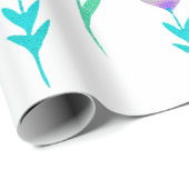 Moderne hartbloem Valentijnse Cadeaupapier (Rol Hoek)