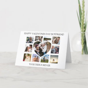 Moderne hartfoto-collage Valentijnskaarten Feestdagen Kaart