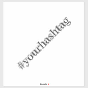 Moderne Hashtag Sticker