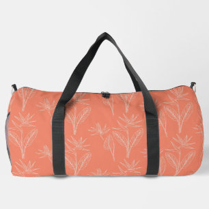 Moderne hawaiiaanse print vogel van het paradijs p plunjezak