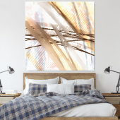 Moderne hedendaagse abstracte kunst canvas afdruk (Insitu (Slaapkamer))