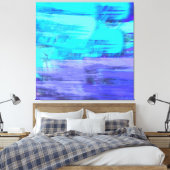 Moderne hedendaagse abstracte kunst canvas afdruk (Insitu (Slaapkamer))