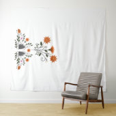 Moderne hedendaagse bloemen wandkleed (In Situ (horizontaal))