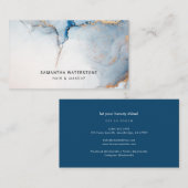 Moderne Hedendaagse Elegante Schoonheid Custom Visitekaartje (Voorkant / Achterkant)