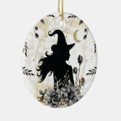 Moderne hedendaagse heks 3 keramisch ornament (Rechts)