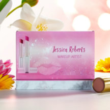 Moderne Heet Roze Lippen Make-up Artiest