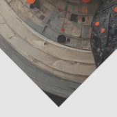 Moderne heks: Sylvia - Decoupage - Tissuepapier (Detail)